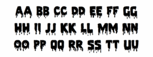 Pieces NFI Free Halloween Font