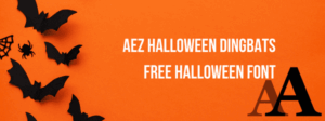 AEZ Halloween Dingbats Free Halloween Font