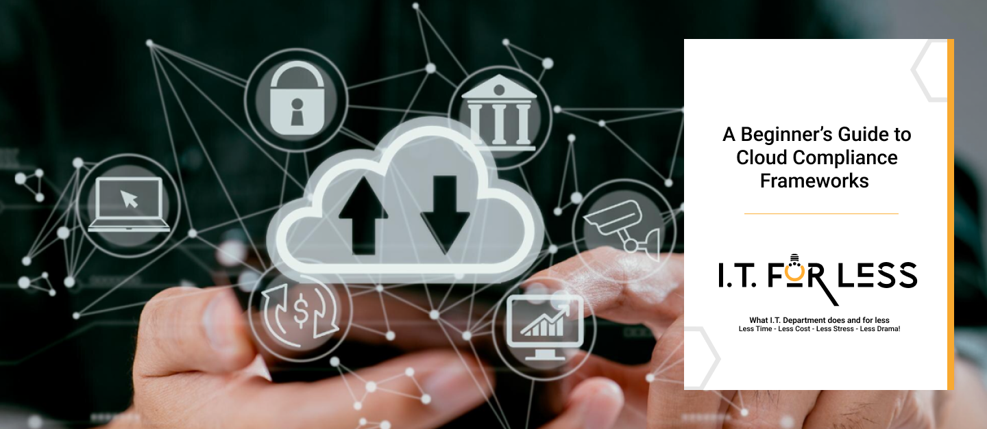 Cloud compliance framework guide graphic.