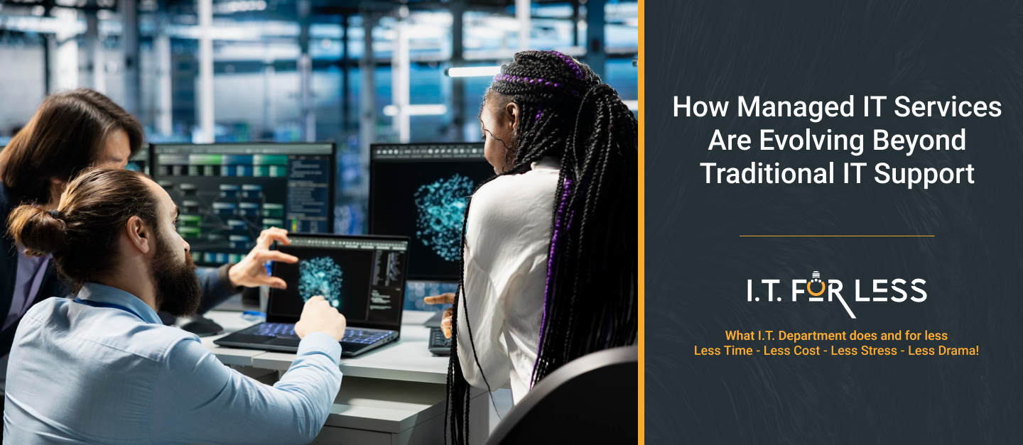Managed IT services evolution from traditional IT support to advanced IT solutions