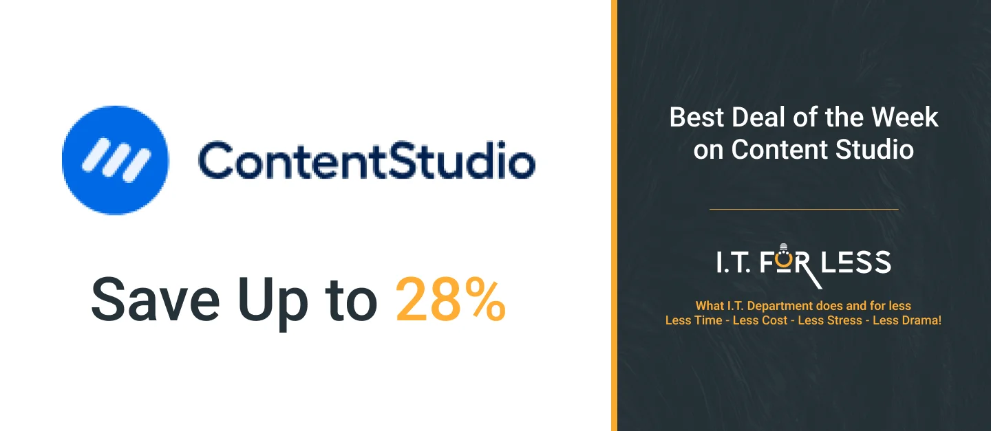 Best Deal of the Week on ContentStudio
